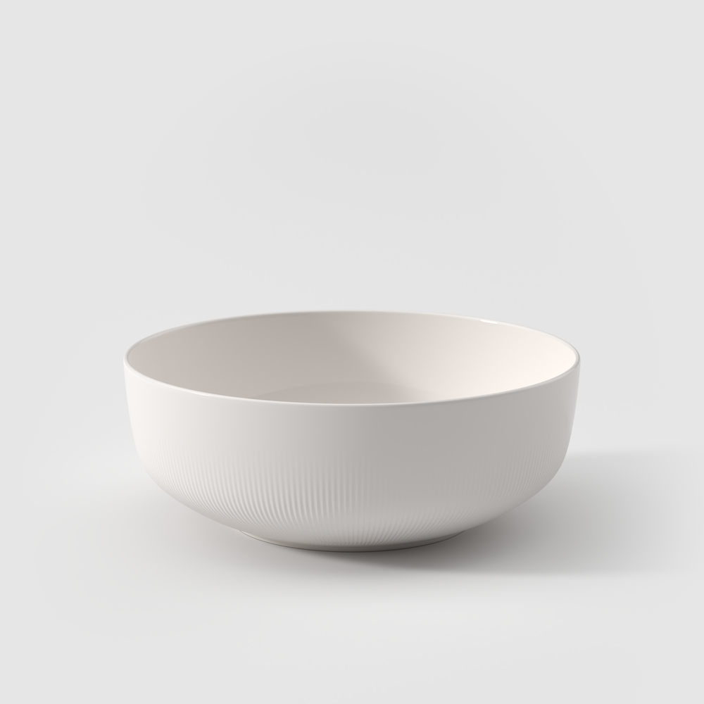 Afina Serving Bowl - White, 84.6 oz, Premium Porcelain