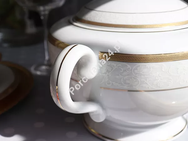 Serwis obiadowy na 6 osób (25el) Bogucice - Geos Gold 829