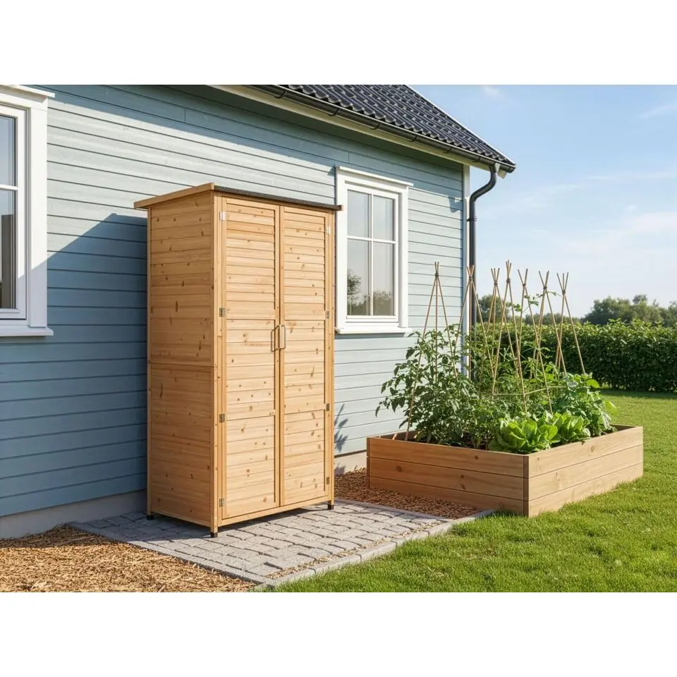 ARSEGO - Tuinschuurtje - Lichtbruin - Sparrenhout