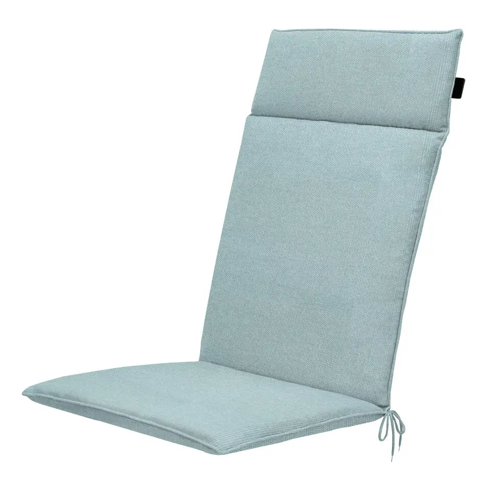 Madison - Tuintstoelkussen Hoge Rug Eco-line - Blauw - 120x50x4cm - Set van 4