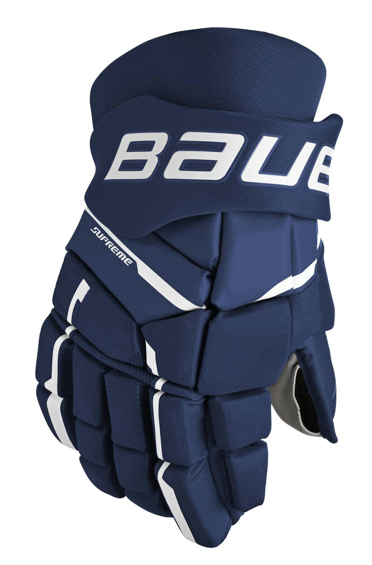 Bauer Supreme M3 Hockey Gloves, Senior, Navy, Assorted Sizes