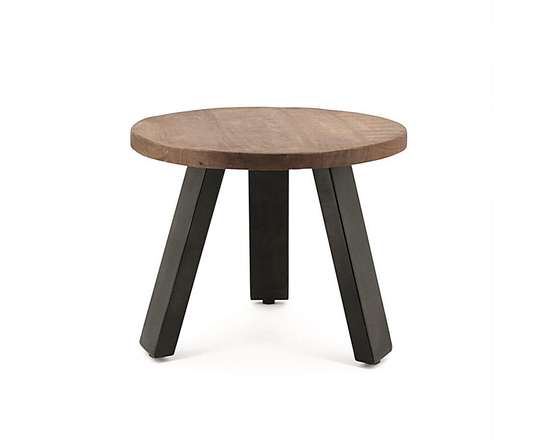 FurniLux Mangohout Salontafel - Een Stijlvolle Ronde 50 cm