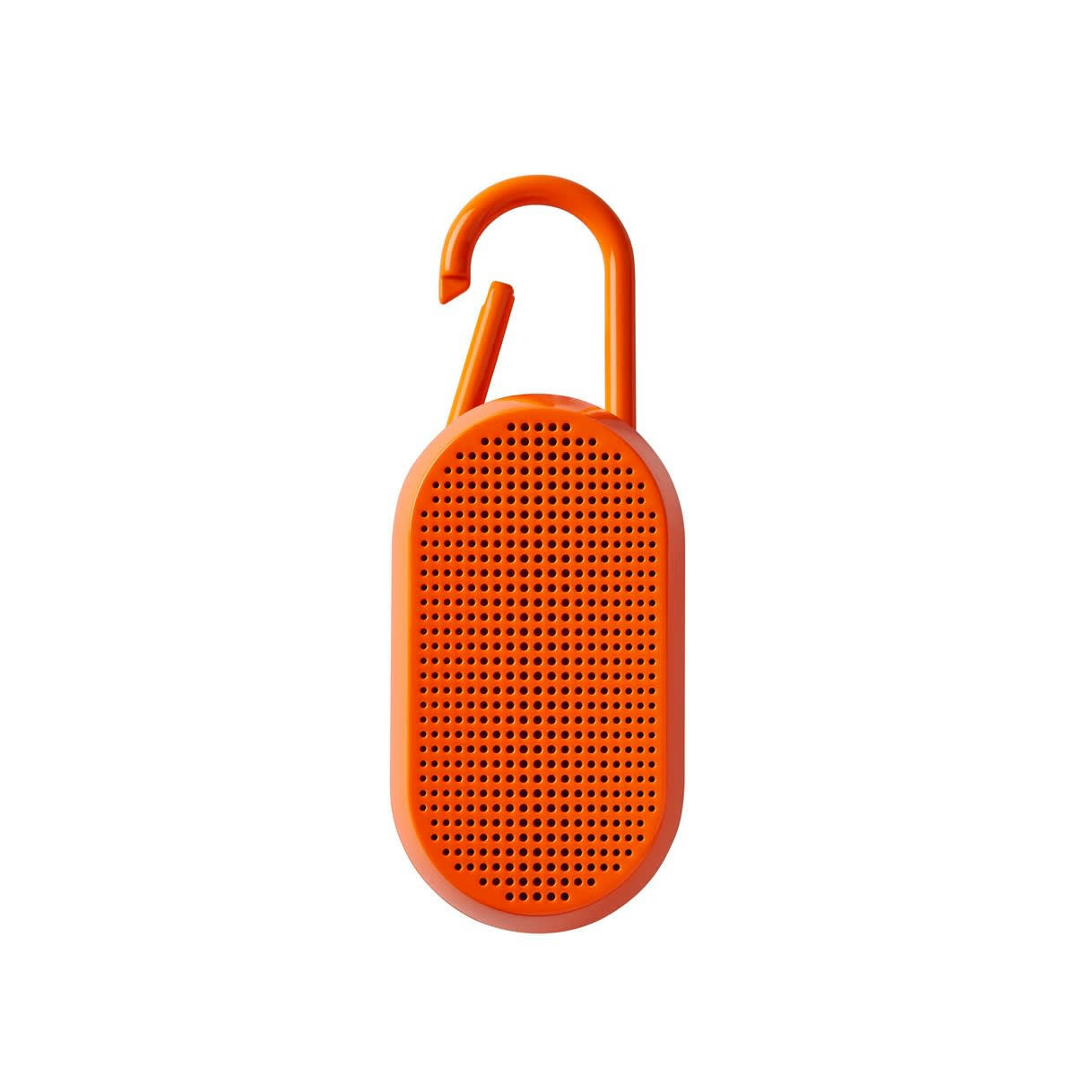 MINO T - Enceinte bluetooth avec mousqueton en ABS orange