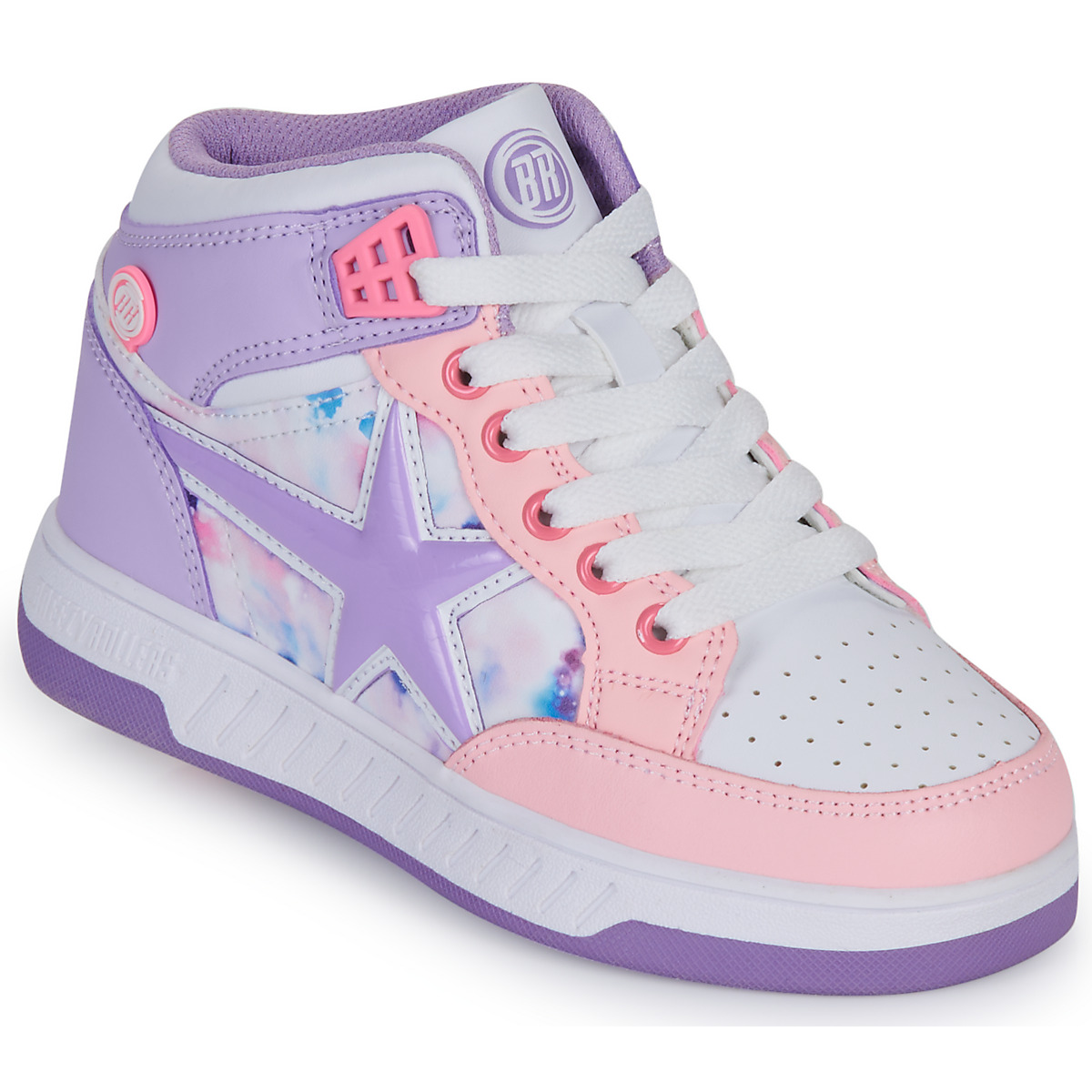 Breezy Rollers - SKATER BLUE - White / Pink / Violet