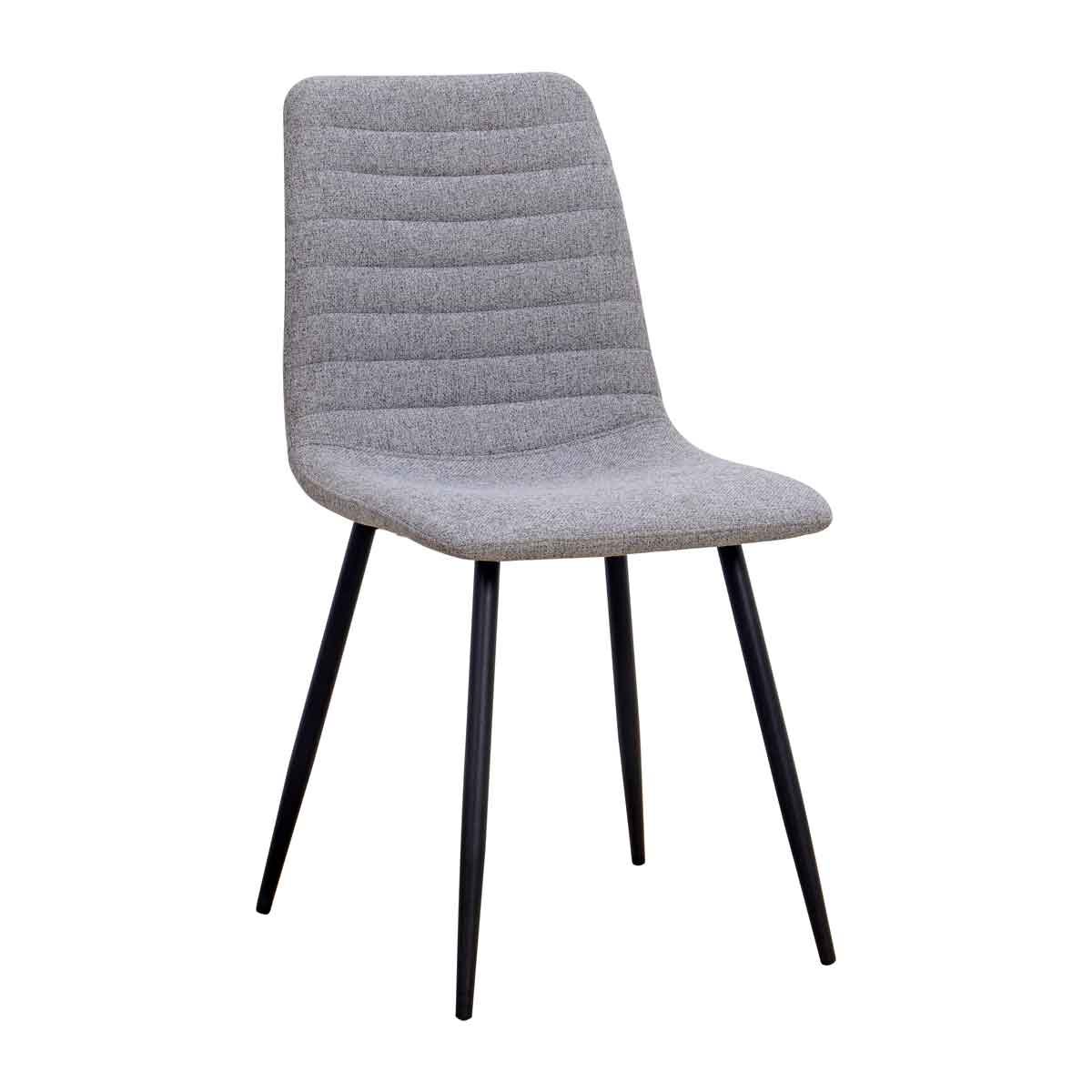 Conjunto De 2 Cadeiras Ulm Em Tecido Cinza