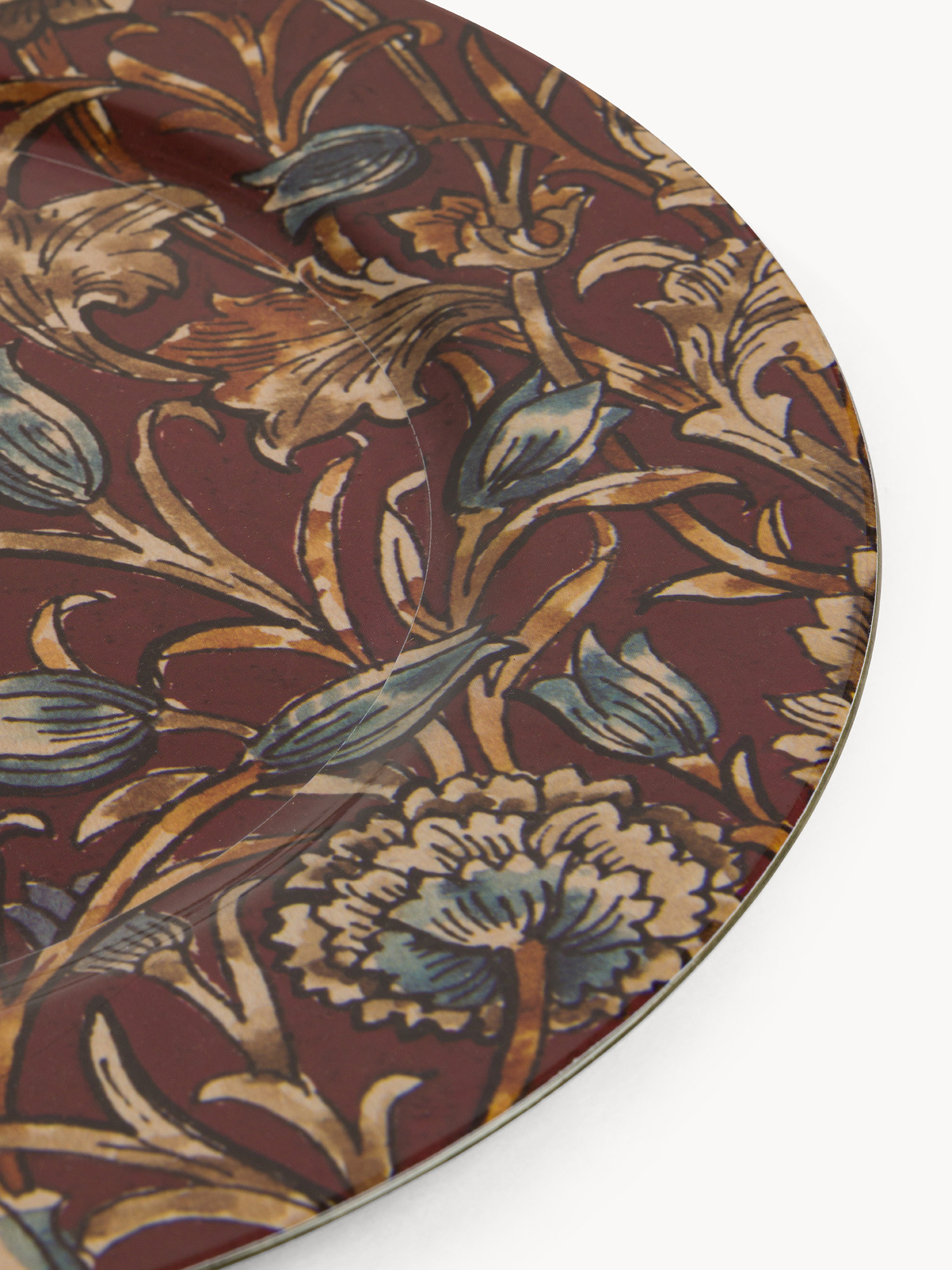 Sottopiatto in plastica motivo floreale