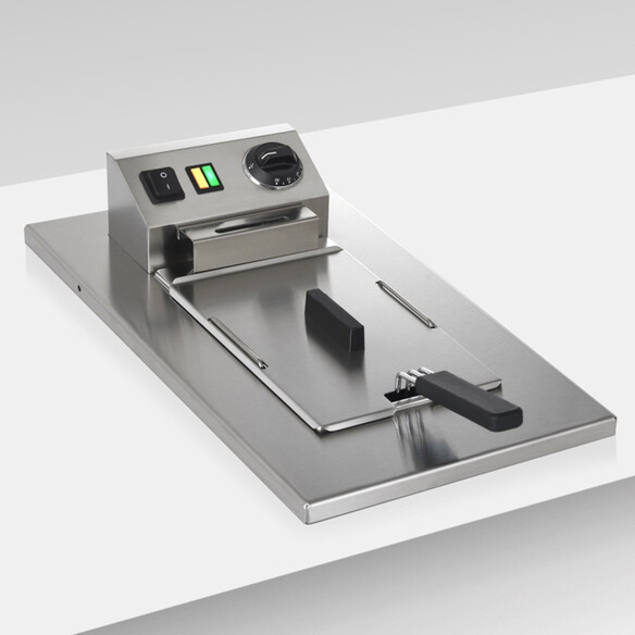 Friteuse Encastrable Oasi et couvercle inox - Planet