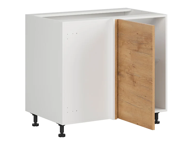 Szafka dolna Hamper lewa dąb lancelot zabudowuje naroże 105x60 cm