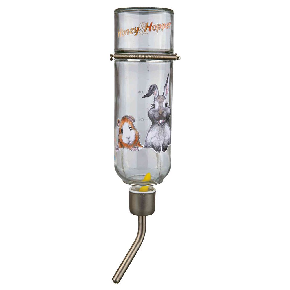 Trixie Honey & Hopper Glass Drinker