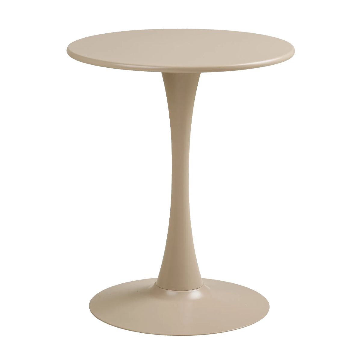Artichok Amyra metalen tuintafel beige - Ø60 x 72 cm