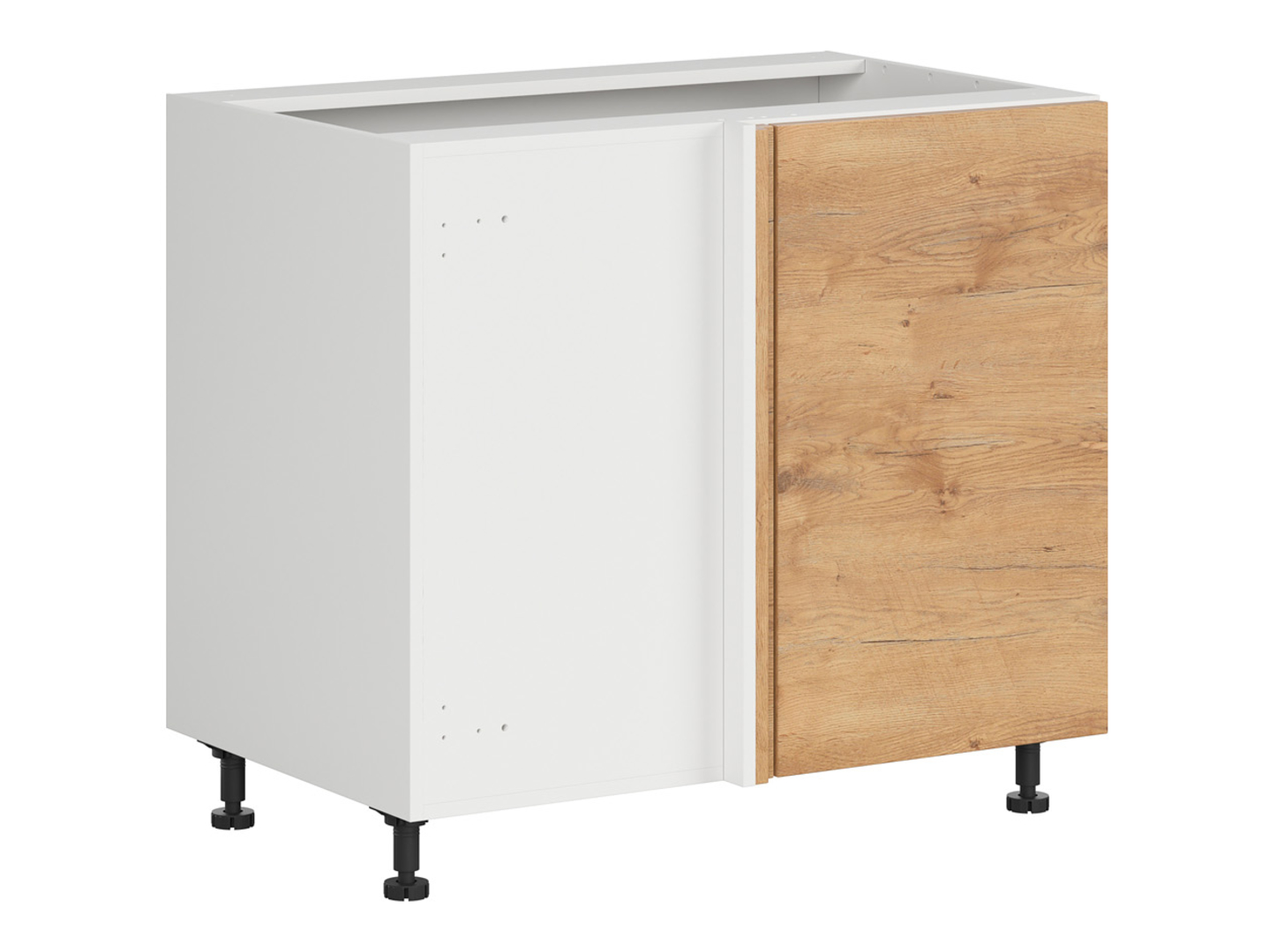 Szafka dolna Hamper lewa dąb lancelot zabudowuje naroże 105x60 cm