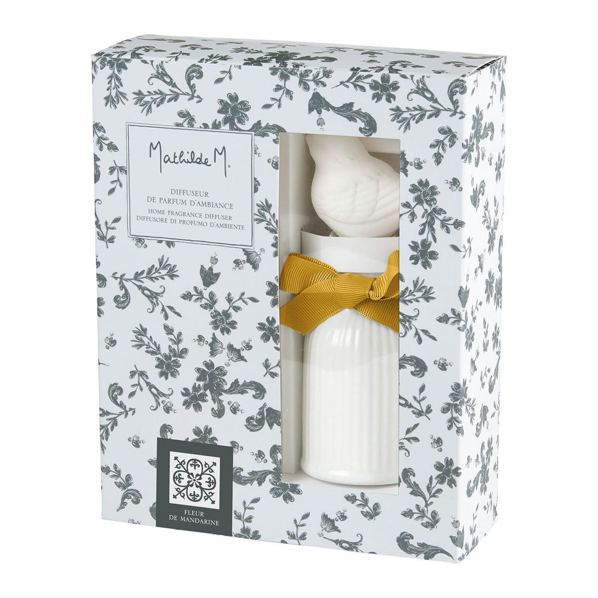 BEL OISEAU - Diffuseur de parfum d'ambiance 100 ml - Fleur de Mandarine