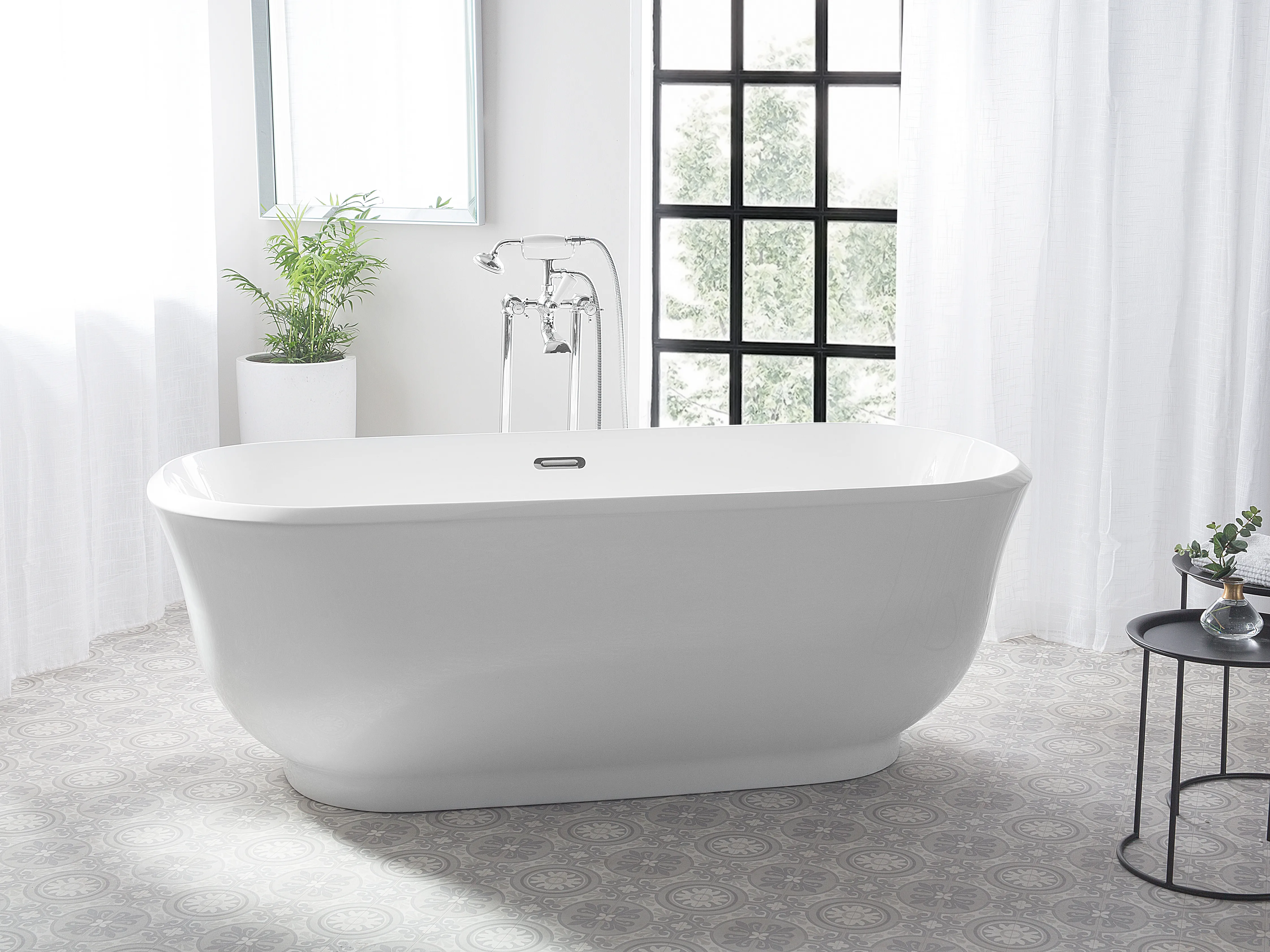 Freestanding Bathtub TESORO 1700 x 770 mm White