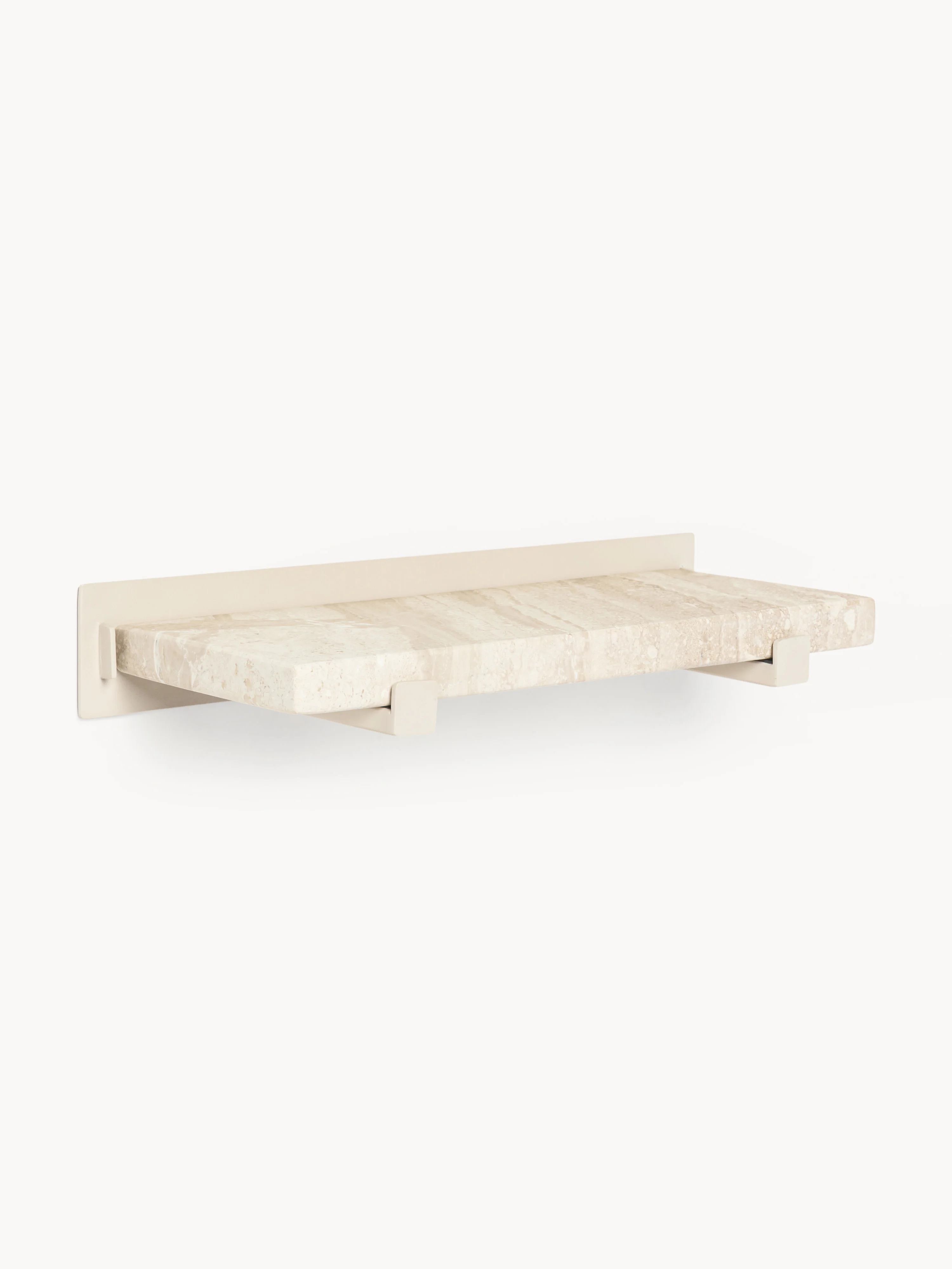 Kleines Wandregal Ally aus Marmor, B 40 cm