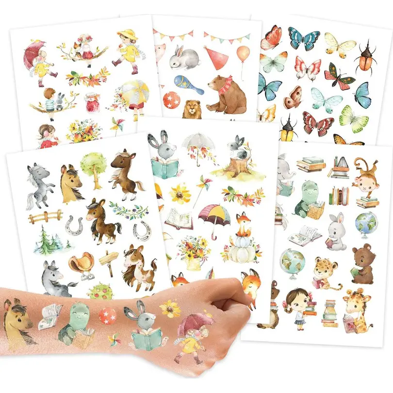 Sticker 6er-Set Pferde und Lesefreunde