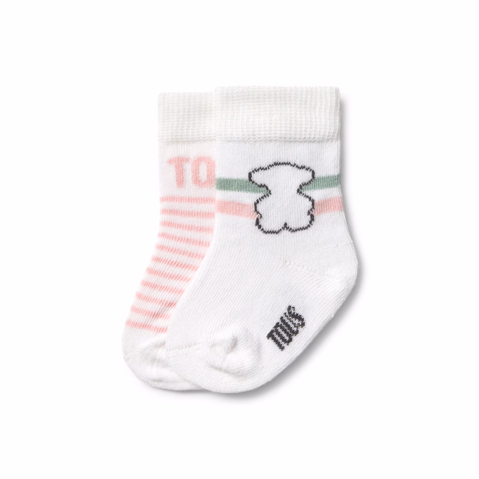 Set 2 pares de calcetines bebé SSocks rosa