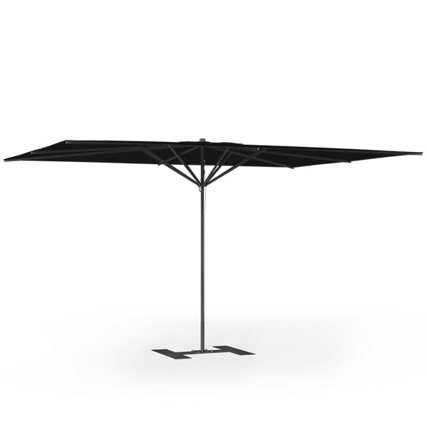 Parasol de terrasse complet Privilège Noir 400 x 300 Armature Noir