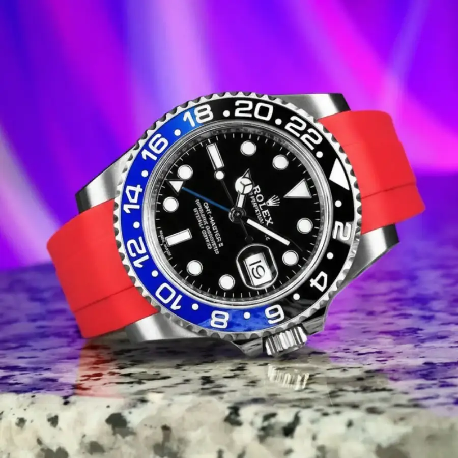 Rolex – GMT-Master –  Rubber Strap – Red