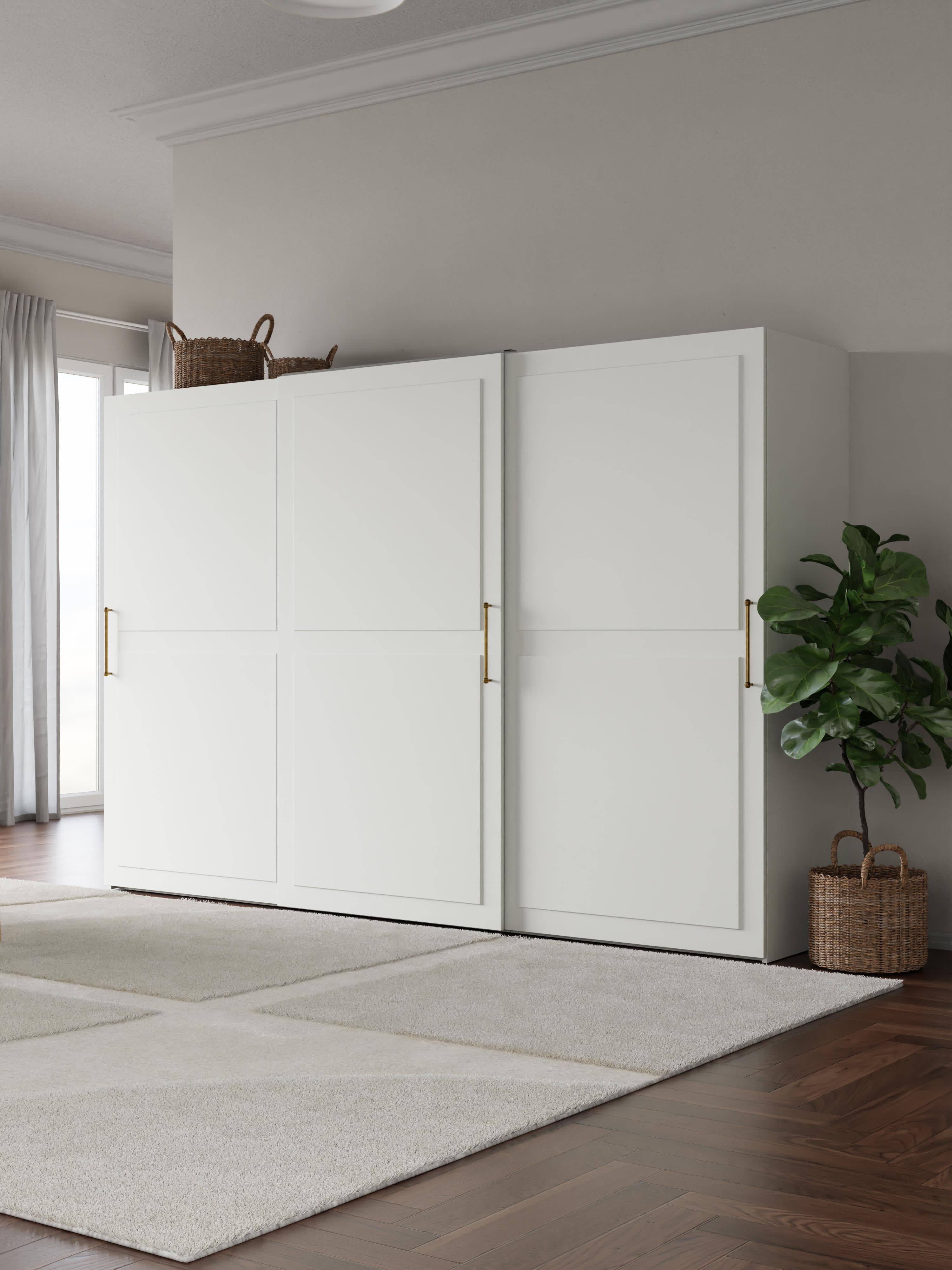 Modularer Schwebetürenschrank Charlotte, 300 cm Breite, in verschiedenen Größen