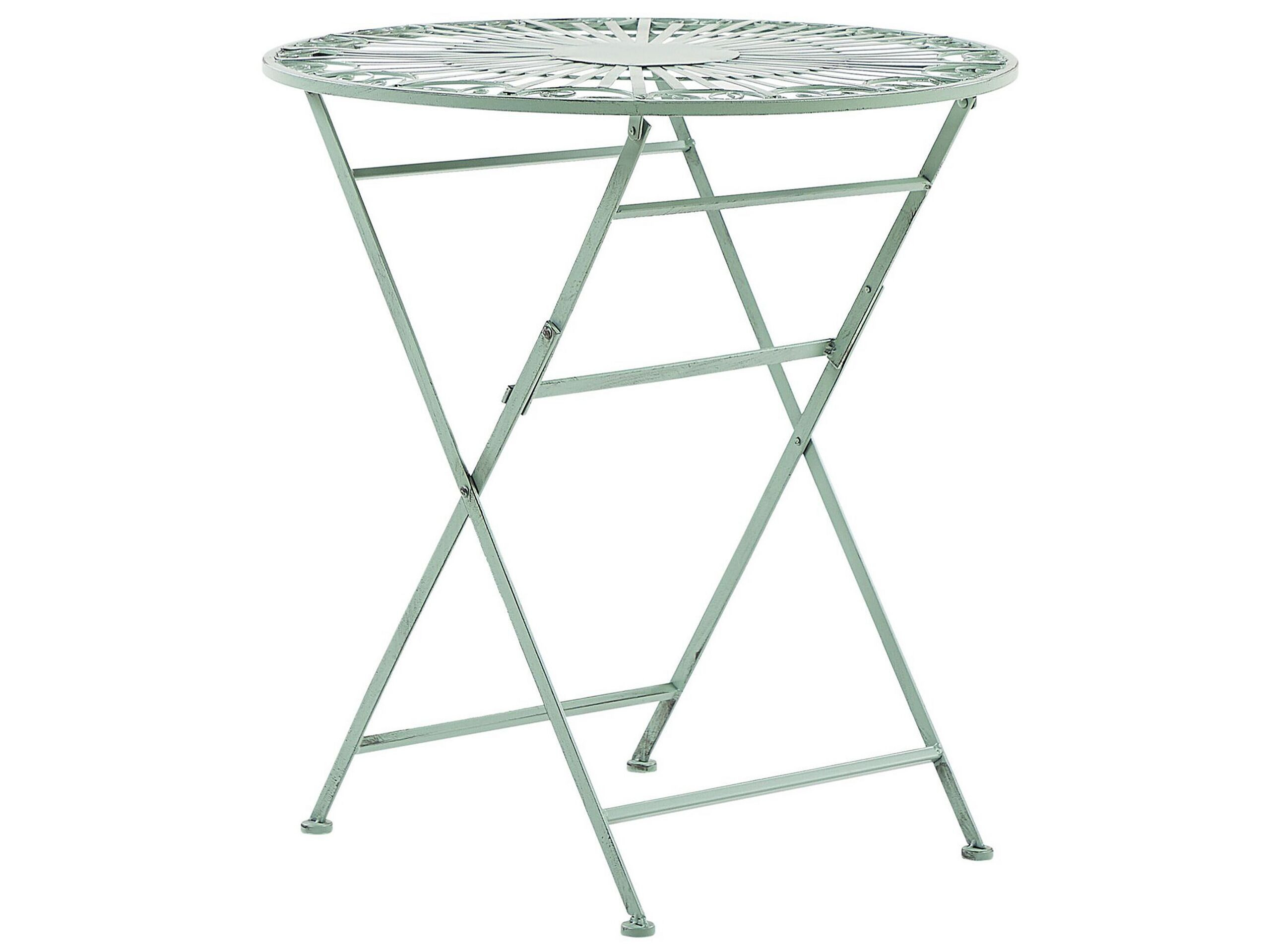 Stół ogrodowy bistro 70 cm metal zielony