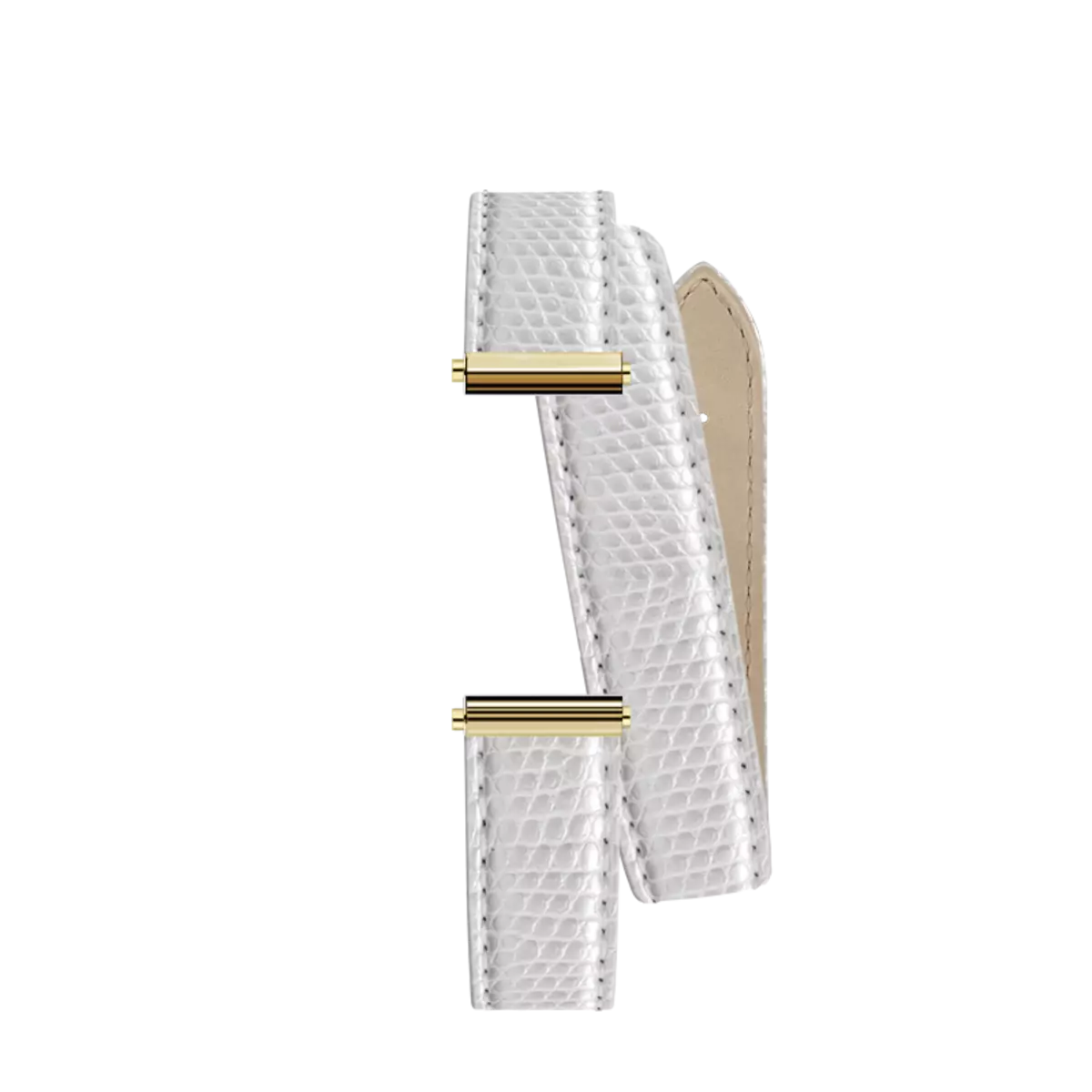 ANTARÈS – BRACELET DOUBLE – BLANC IGUANE