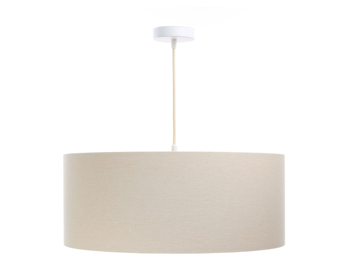 Lampa wisząca Boho 40 cm tkaninowa beżowa