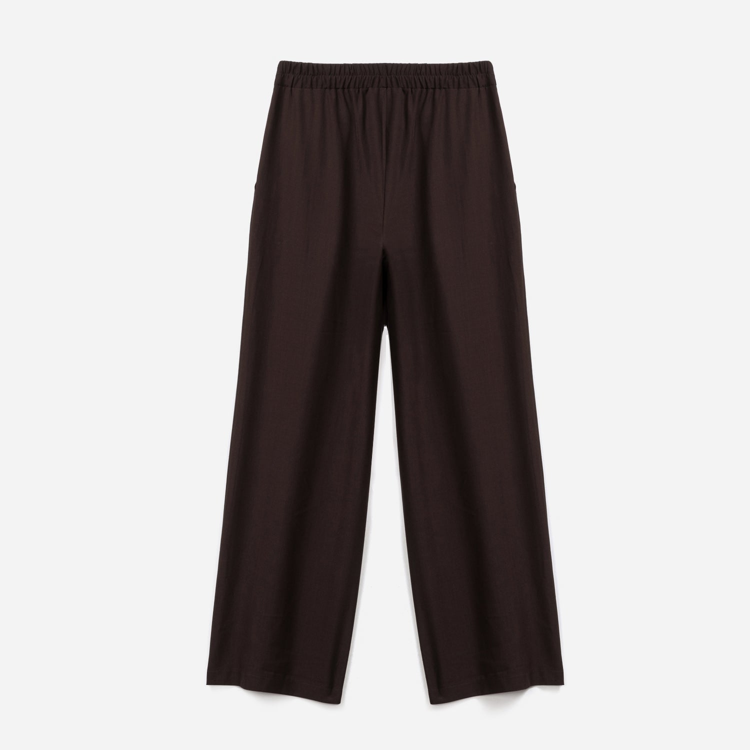 Pantalon TEXTO marron large