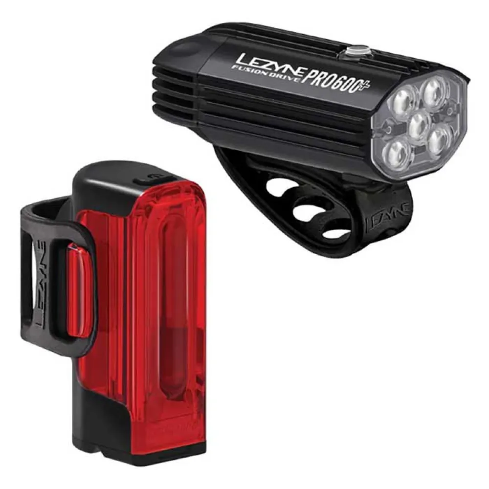 Lezyne Fusion Drive Pro 600  / Strip Drive 300  light set