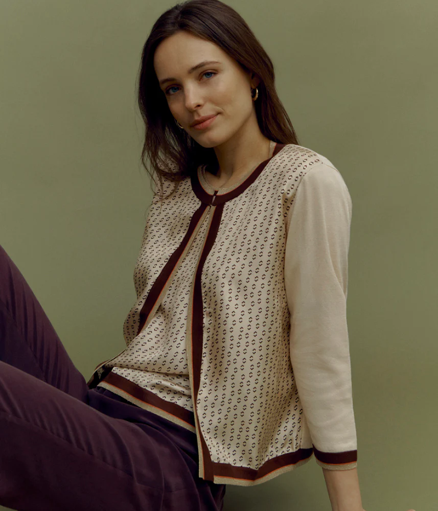 Gilet maille bi-matière GANCETTE/85250/531