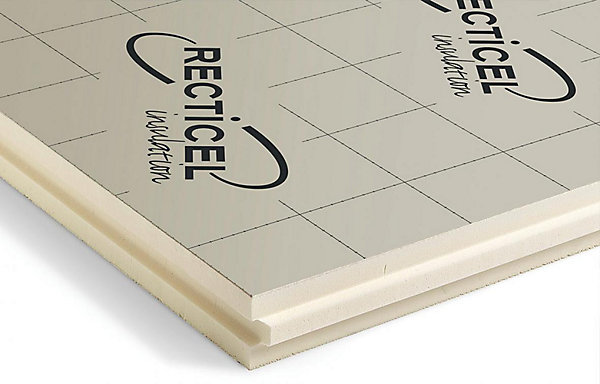 Eurotoit M 123 mm Colis de 4.80 m² R5.55 Panneau polyuréthane 1200X1000 mm pour le toit par l'extérieur