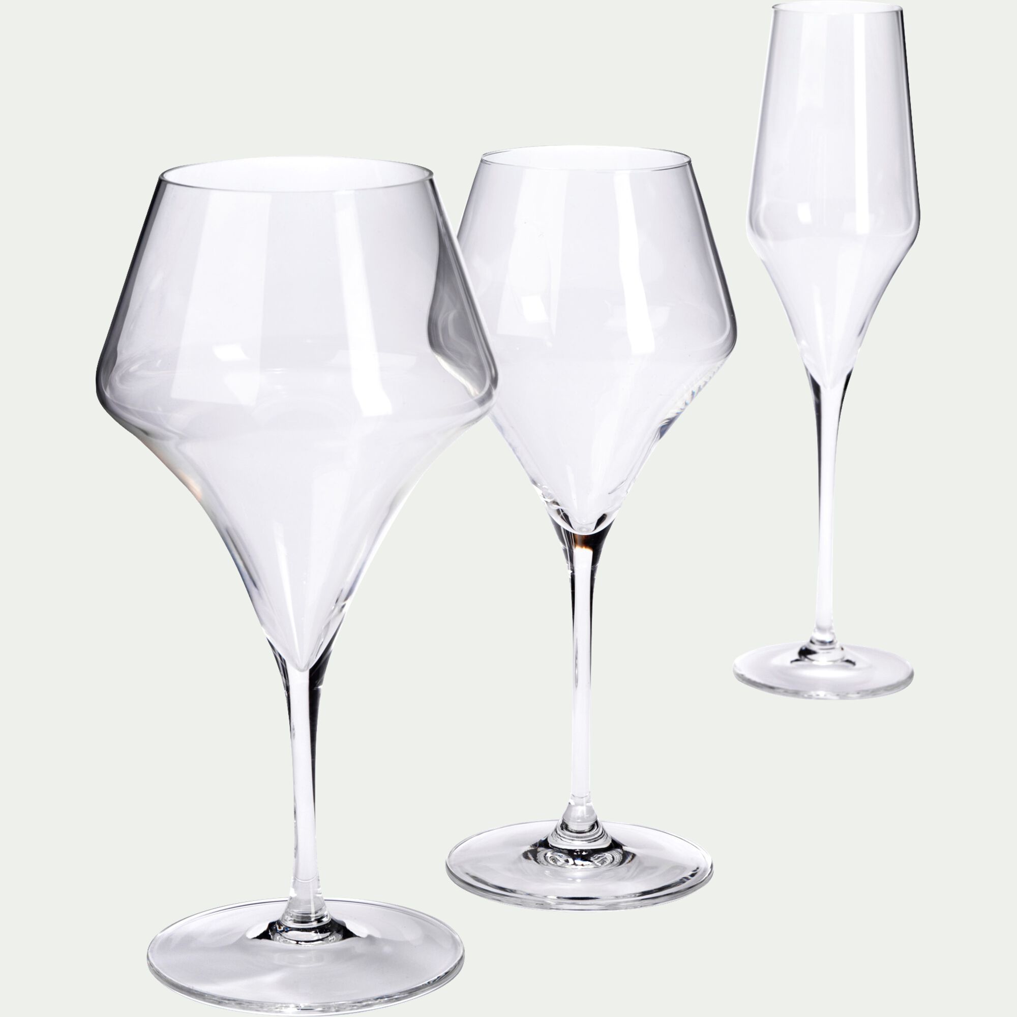 ARAM - Flûte à champagne en cristallin 22cl - transparent