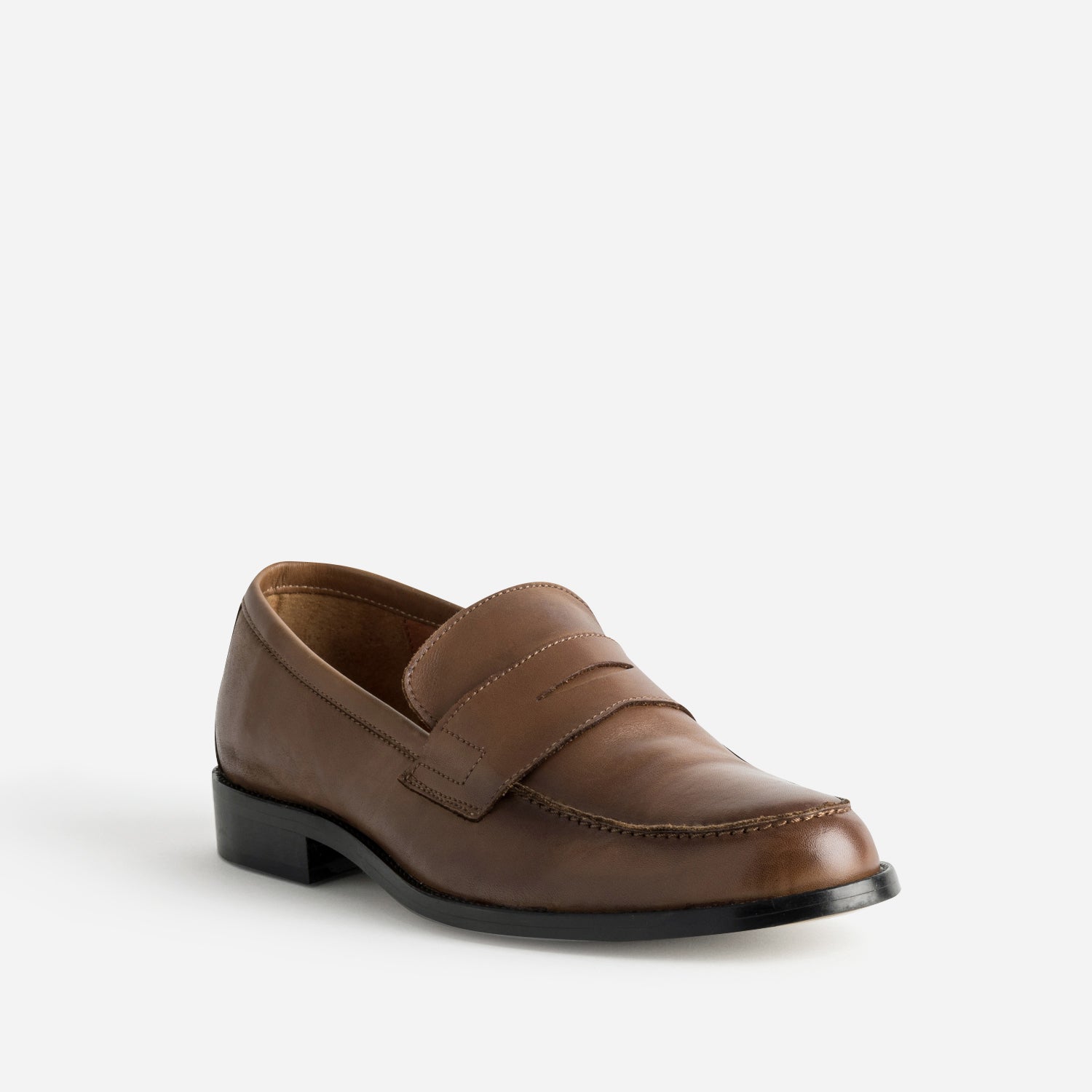 Mocassin camel cuir