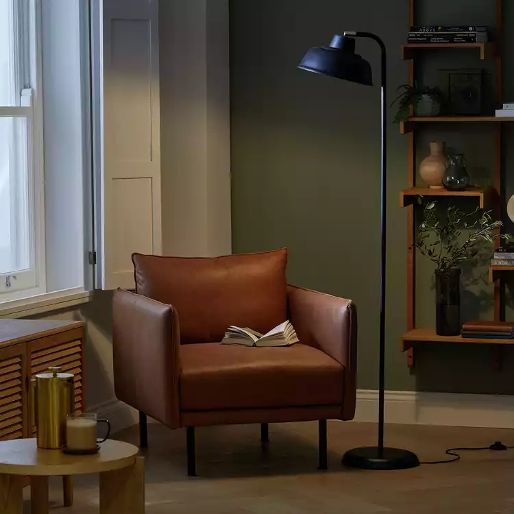 Argos Home Benson Adjustable Floor Lamp - Black