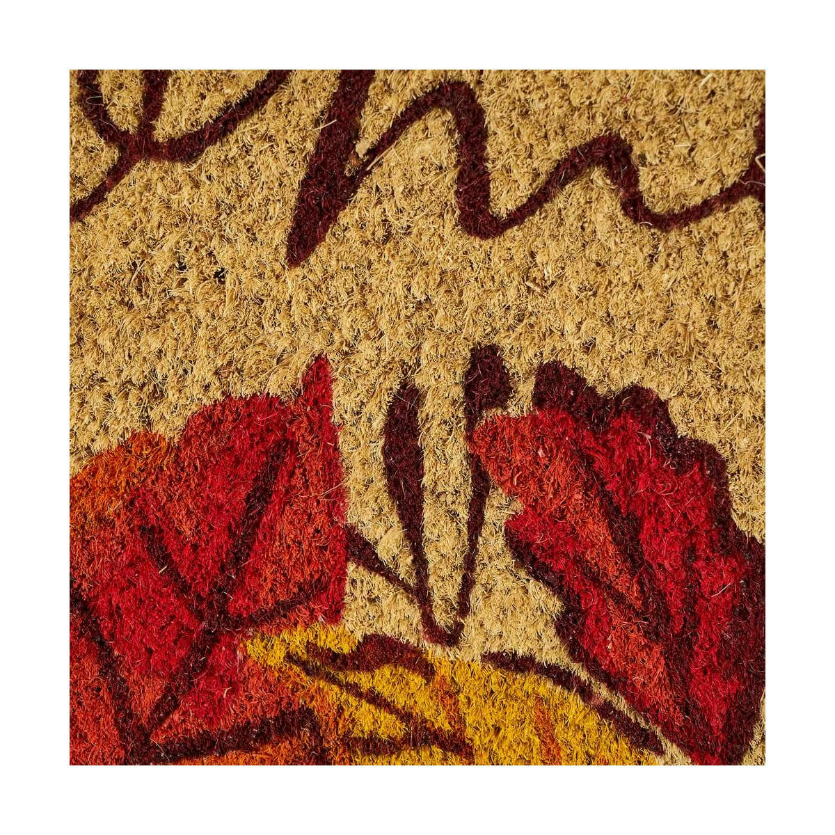 - Paillasson coco feuilles welcome 60x40x1,5cm