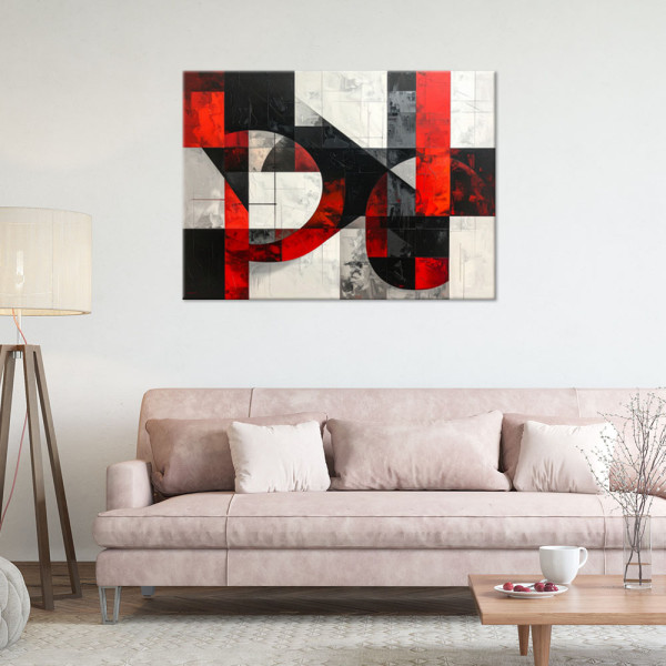 Obraz do salonu sypialni biura loftu, Abstrakcja geometryczna 30x20