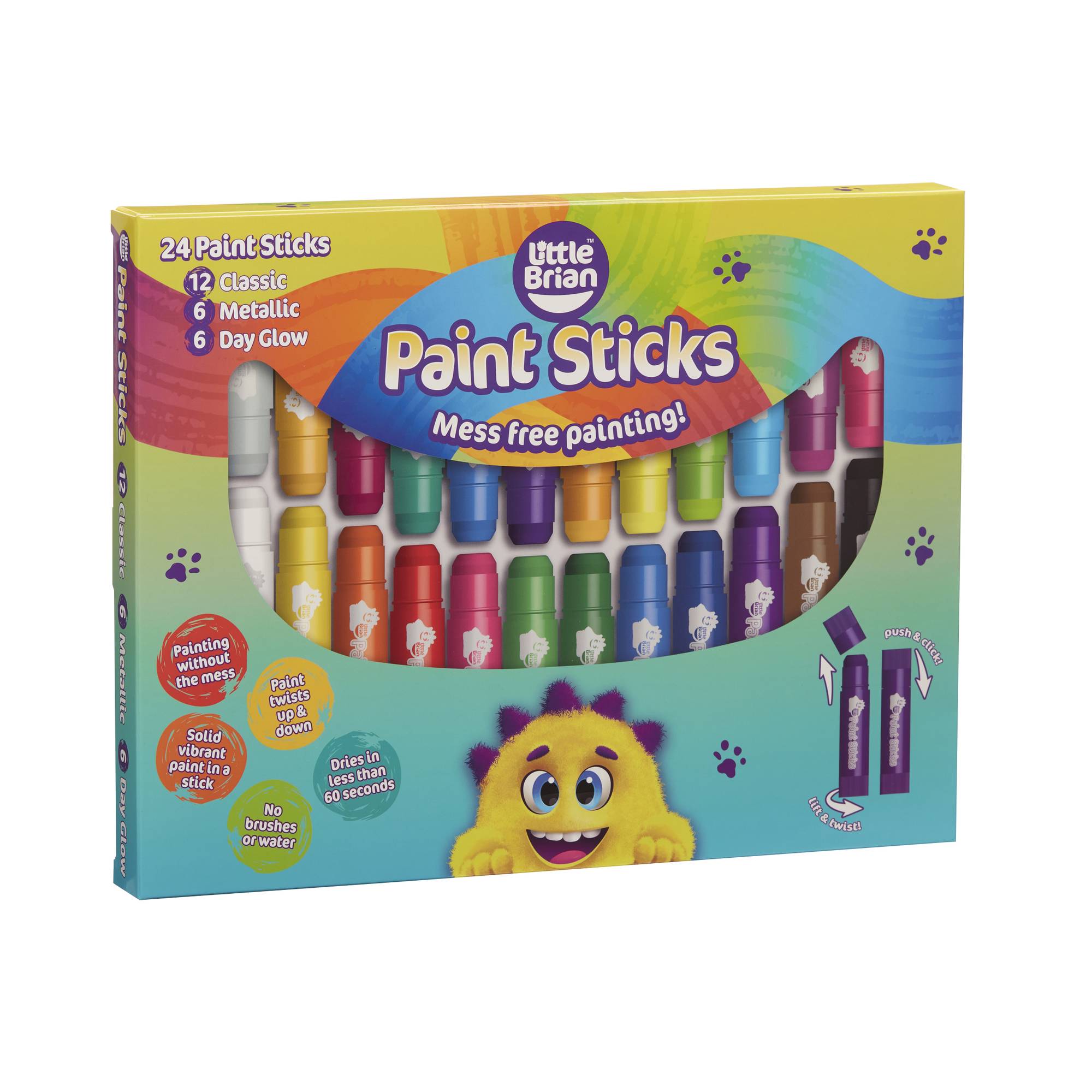 Little Brian Paint Sticks 24 Pack