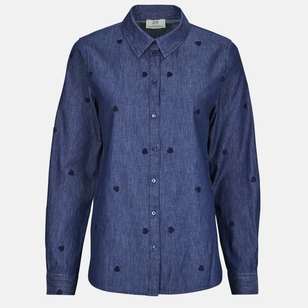 JDY - JDYLOVE L/S EMBR SHIRT - Blue