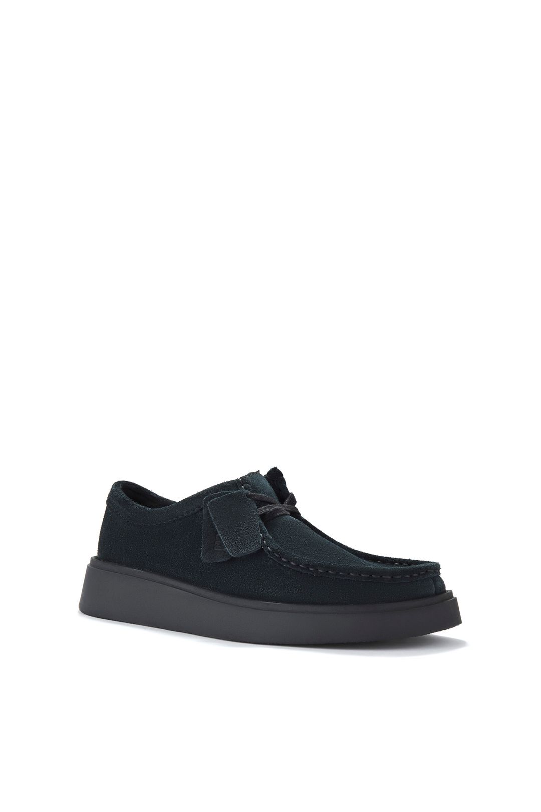 Clarks Torview Suede Lace-Up Shoe Black