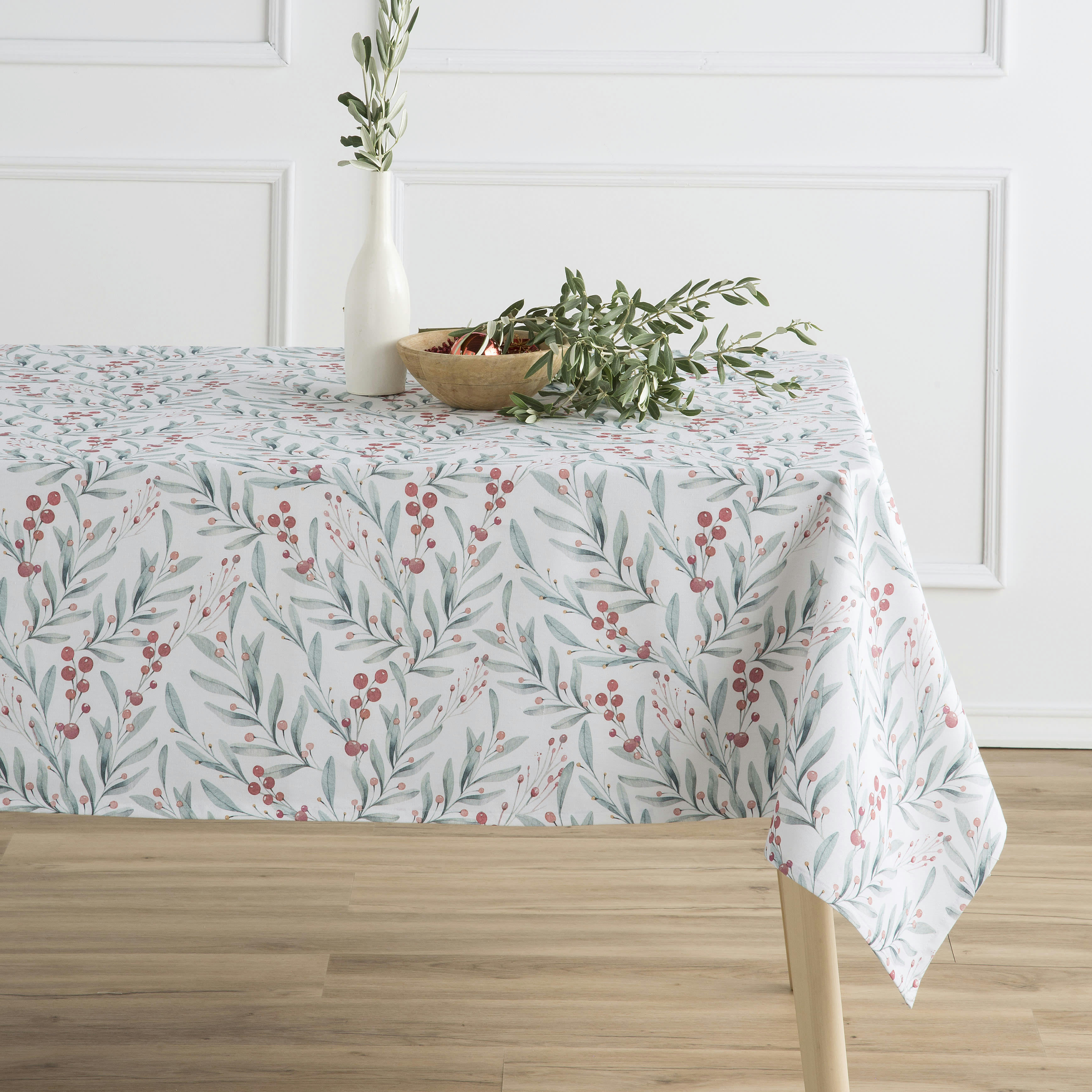 ACEBO - Nappe multicolore imprimée anti-taches coton 140x140 cm