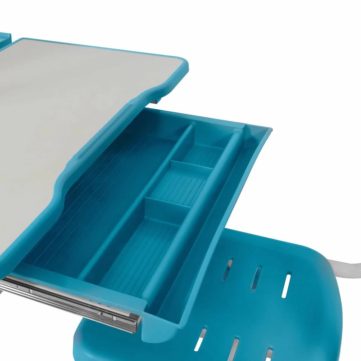 Happy Living Kid Height Adjustable Study Table and Chair Set with Lamp