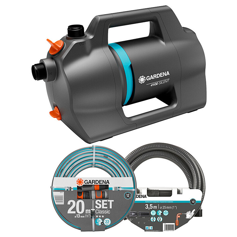 Kit pompe d'arrosage de surface 4100 550 W GARDENA