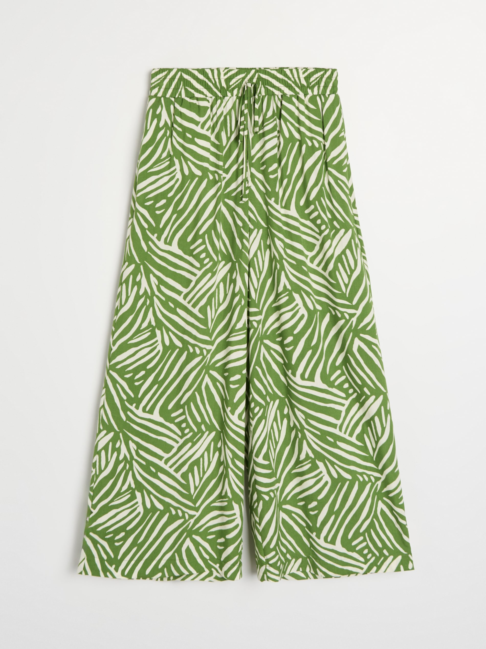 Wiskozowe spodnie culotte