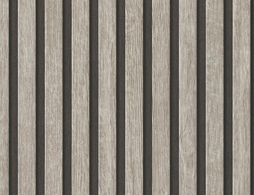 Vliestapete Holz Grau