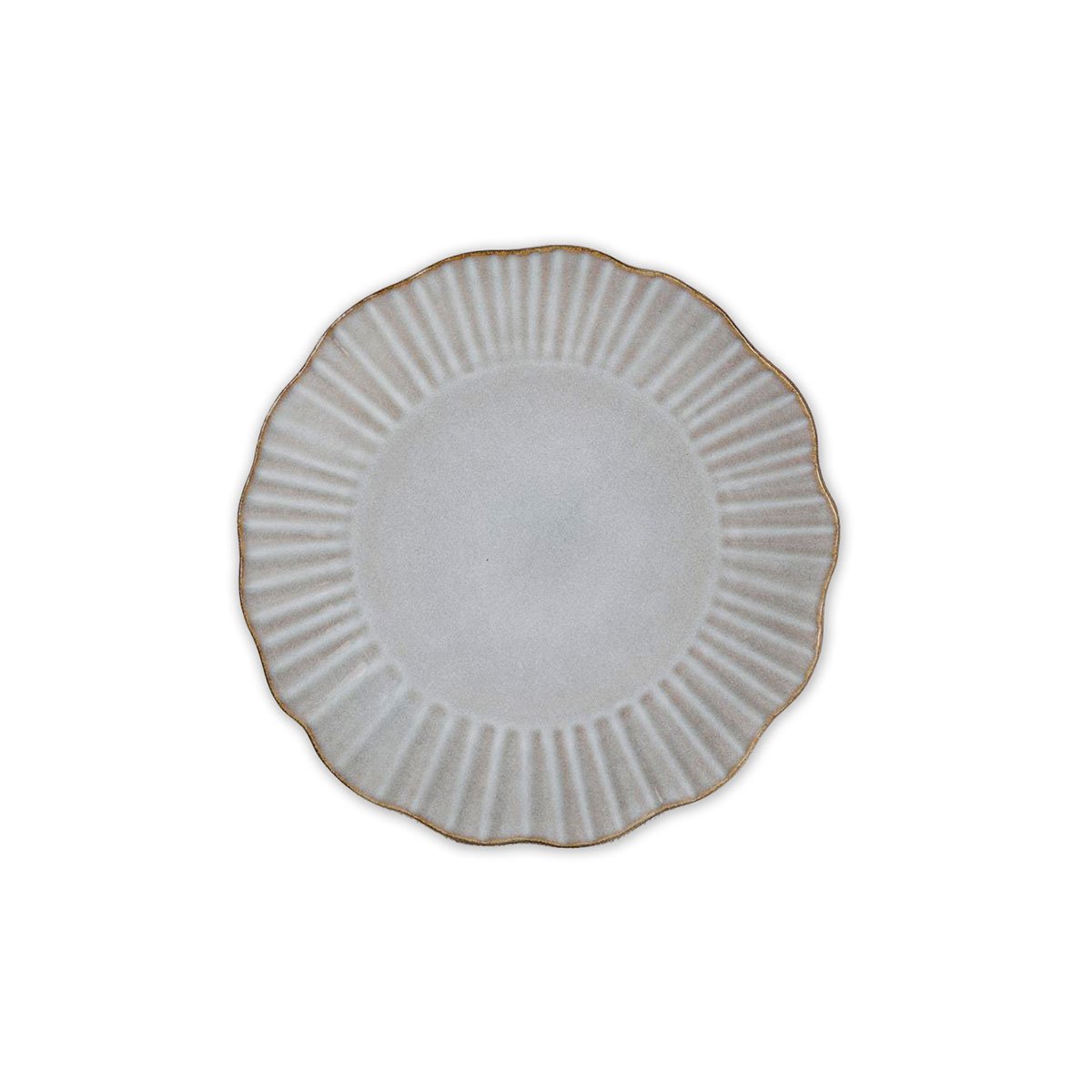 Prato de sobremesa LOTUS cinza 21,5cm