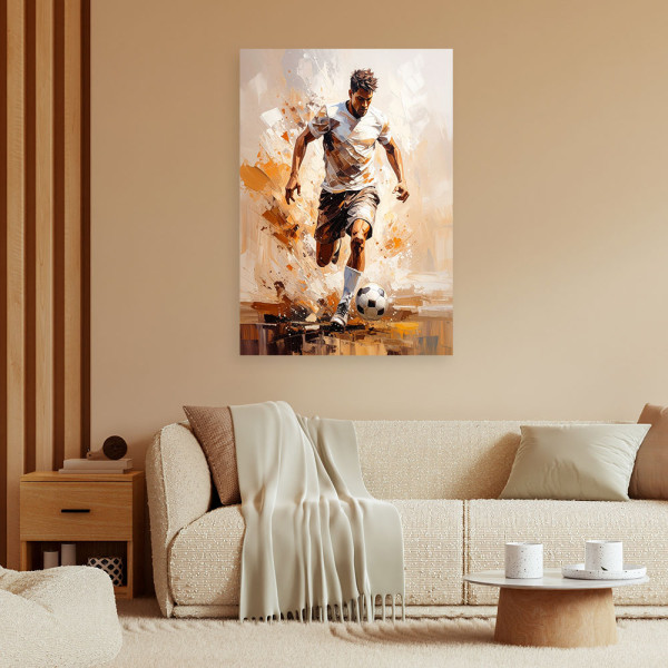 Feeby Obraz nowoczesny do pokoju młodzieżowego, Piłkarz 40x60