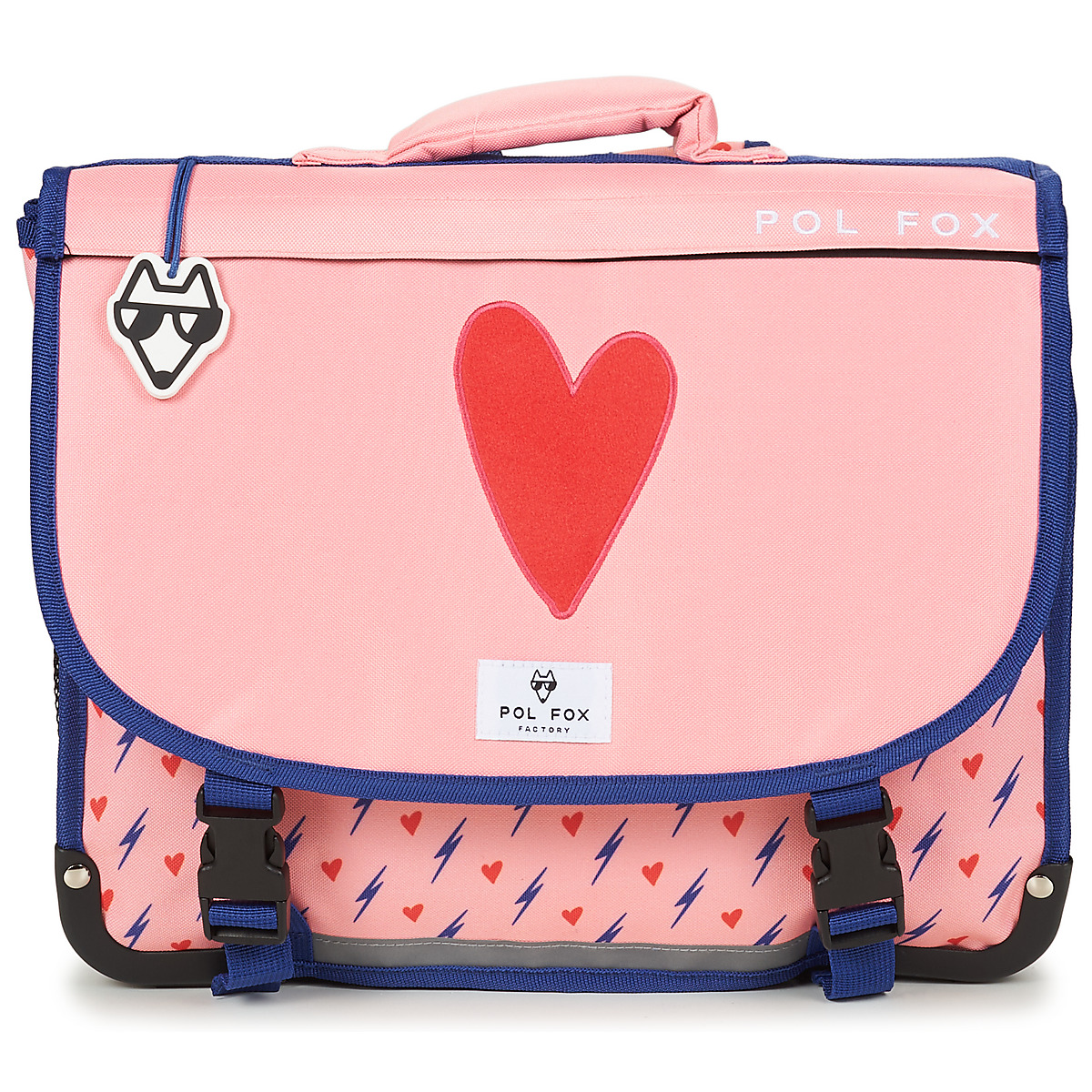 Pol Fox - CARTABLE HEART 38 CM - Pink