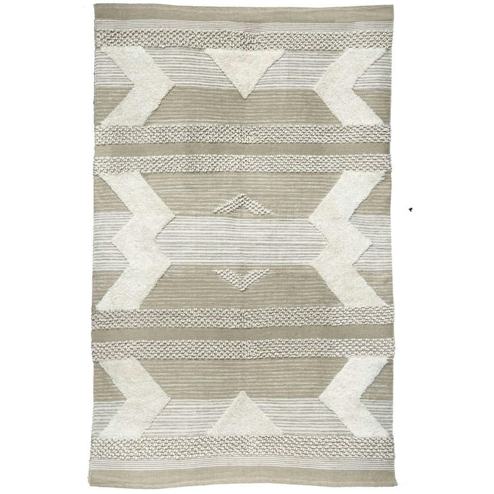 TRÉSOR - Tapis en laine Miracle blanc ivoire 160x260