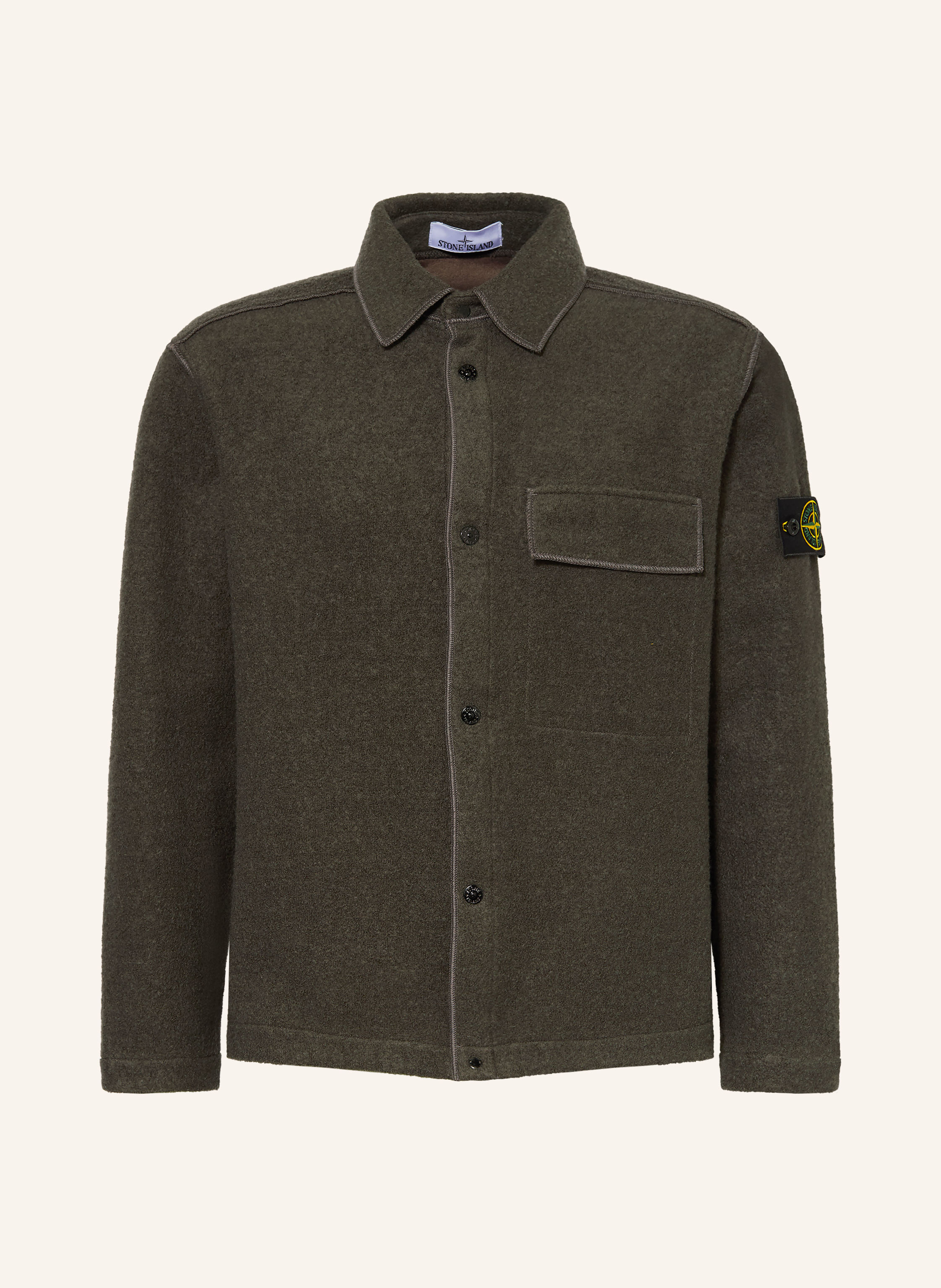 STONE ISLAND Overjacket aus Bouclé