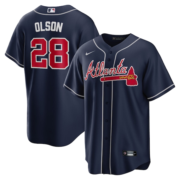Matt Olson Atlanta Braves Nike Big & Tall Alternate Replica Player Jersey - Navy