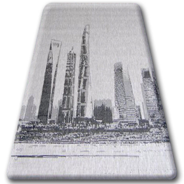 DYWAN SZNURKOWY SIZAL FLOORLUX 20240 srebrny / czarny 200x290 cm